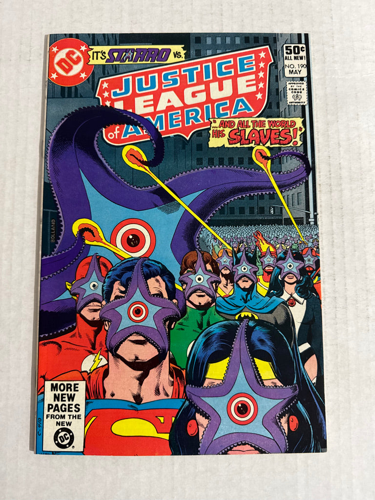 JUSTICE LEAGUE OF AMERICA #190 NM Brian Bolland Cover