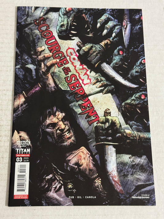 CONAN SCOURGE OF THE SERPENT #3 NM Gerardo Zaffino Cover