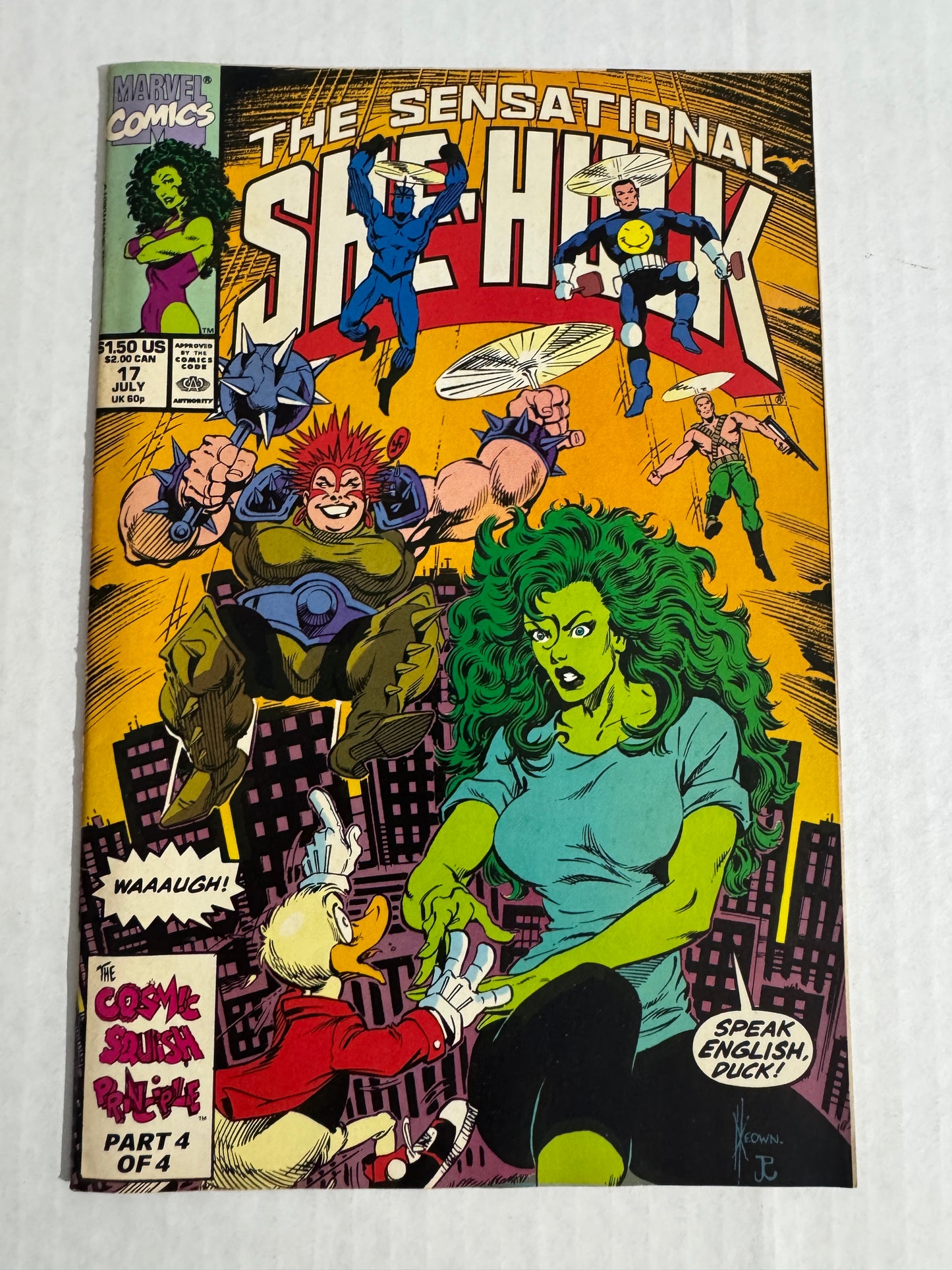 SENSATIONAL SHE-HULK #17 VF/NM Dale Keown Cover