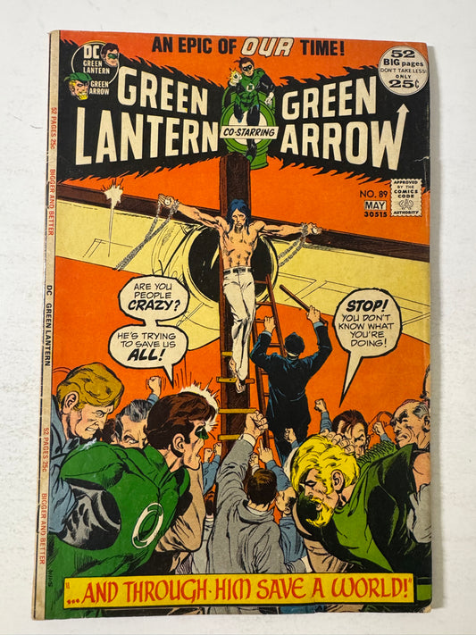 GREEN LANTERN GREEN ARROW  #89 VG+ Neal Adams Cover