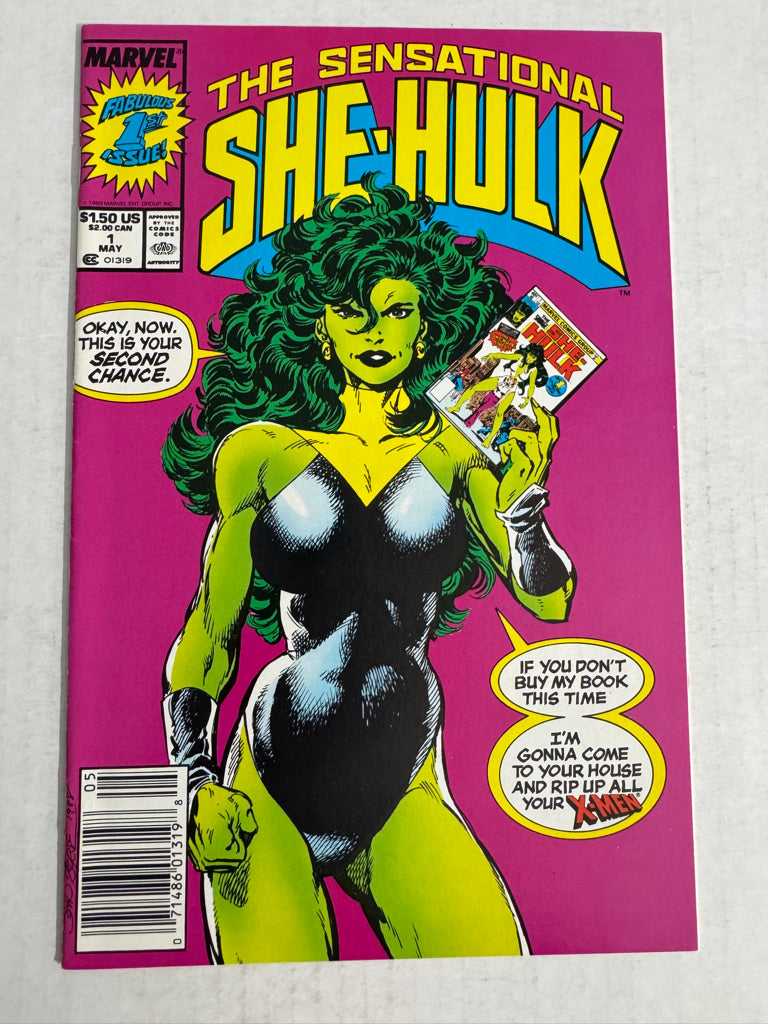SENSATIONAL SHE-HULK #1 VF+ John Byrne Cover