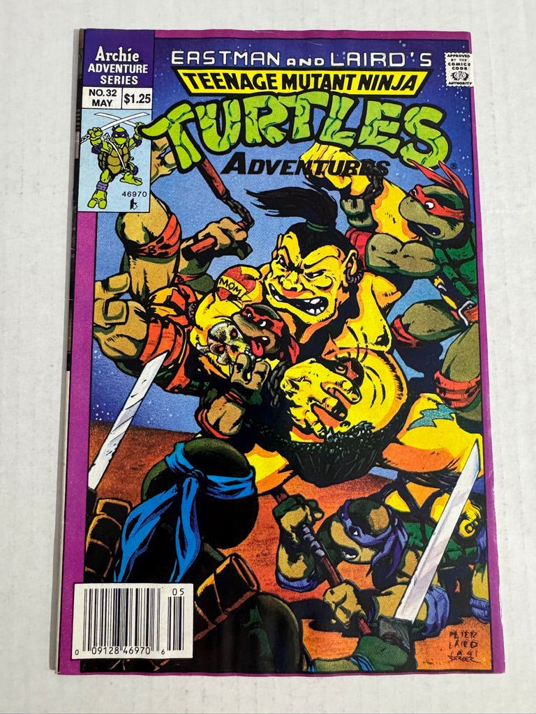 TEENAGE MUTANT NINJA TURTLES ADVENTURES #32 VF+ NEWSSTAND