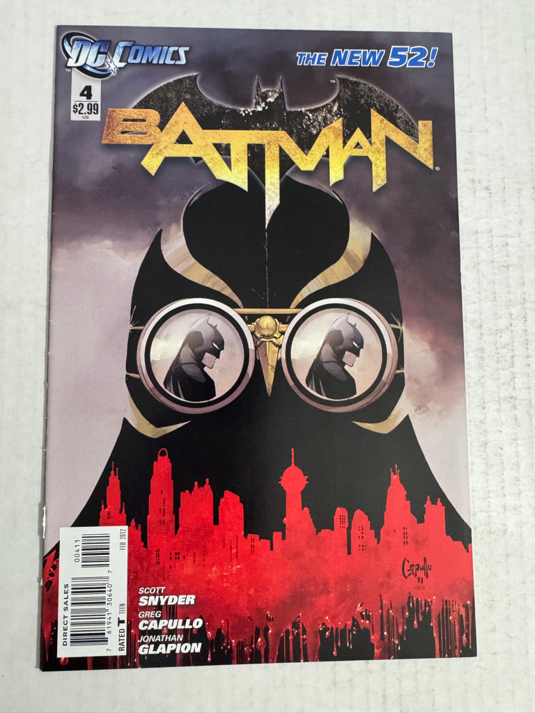 BATMAN #4 Vol 2 VF/NM Greg Capullo Cover