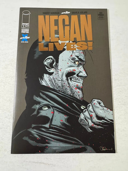 THE WALKING DEAD NEGAN LIVES! #1 NM 2nd Print 1 Per Store Foil Variant