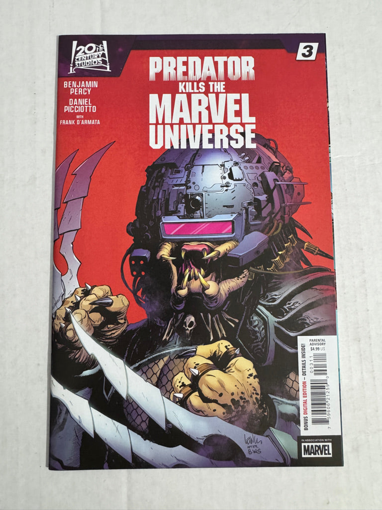 PREDATOR KILLS THE MARVEL UNIVERSE #3 NM Leinil Yu Cover