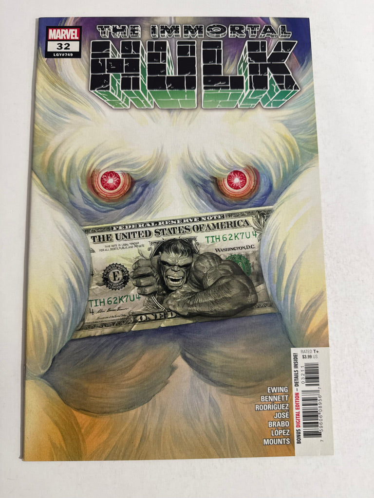 IMMORTAL HULK #32 NM Alex Ross Cover