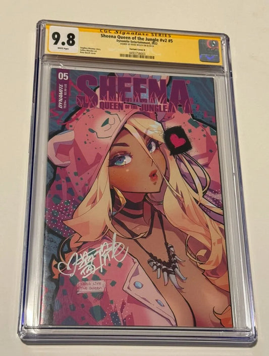 SHEENA Queen of The Jungle #5 CGC SS 9.8 Rose Besch Variant SIGNED