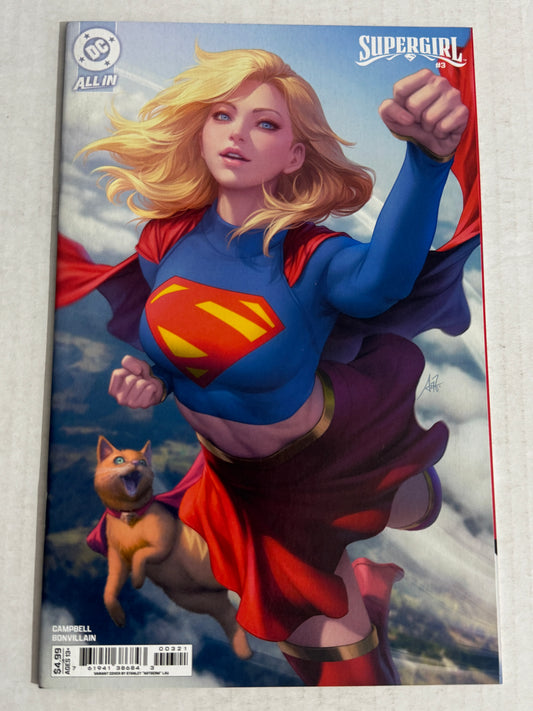 SUPERGIRL #3 Vol 8 NM Artgerm Variant