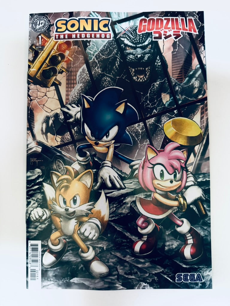 SONIC THE HEDGEHOG X GODZILLA #1 NM Cover E Mico Suayan Variant