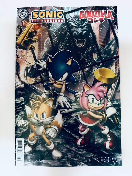 SONIC THE HEDGEHOG X GODZILLA #1 NM Cover E Mico Suayan Variant