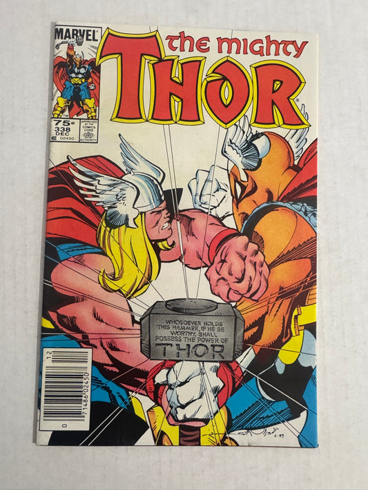 MIGHTY THOR #338 VF/NM Walter Simonson Cover CANADIAN PRICE VARIANT