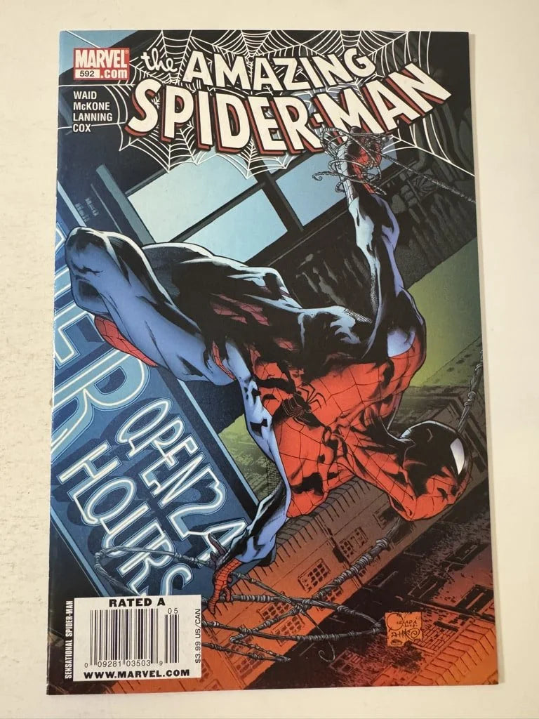 AMAZING SPIDER-MAN #592 VF/NM Joe Quesada Cover NEWSSTAND