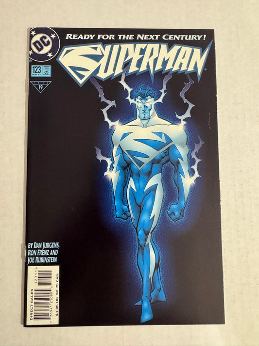 SUPERMAN #123 Vol 2 VF/NM Glow In The Dark Cover 1ST APPEARANCE