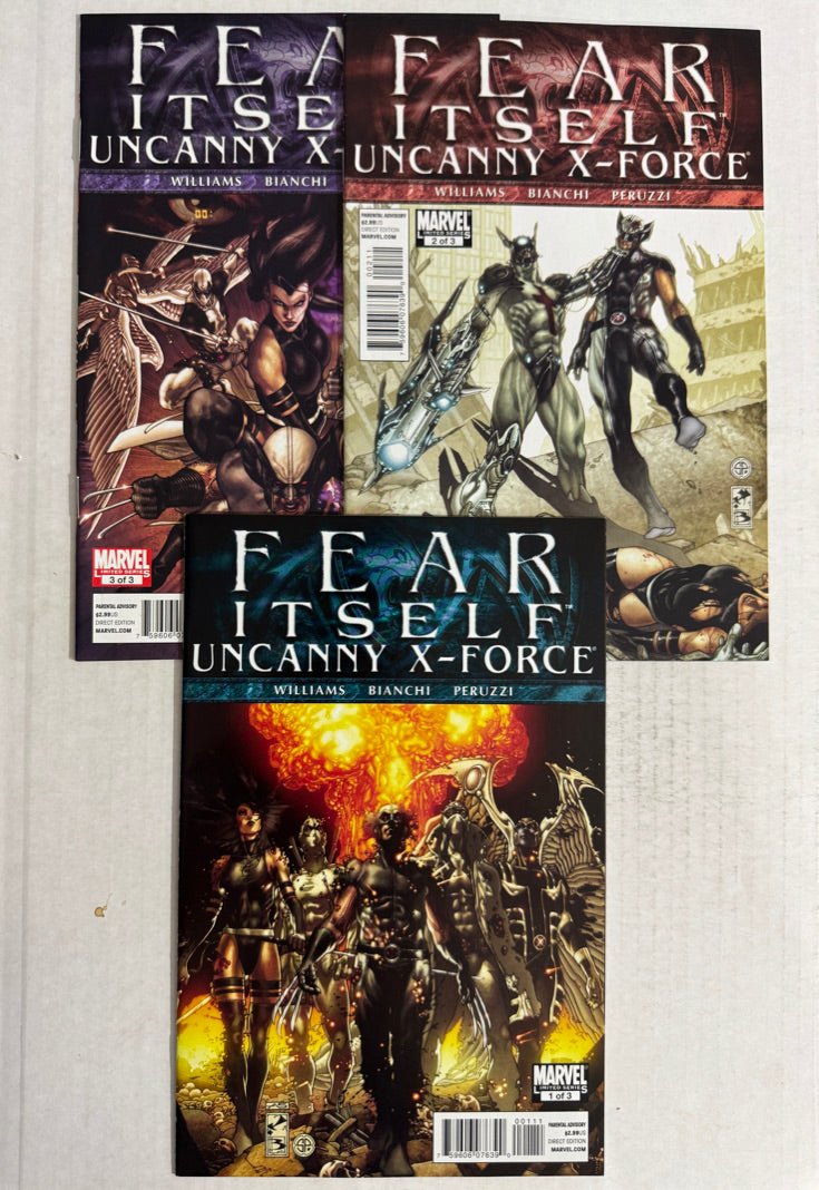 FEAR ITSELF UNCANNY X-FORCE #1-3 Simone Bianchi Covers SET