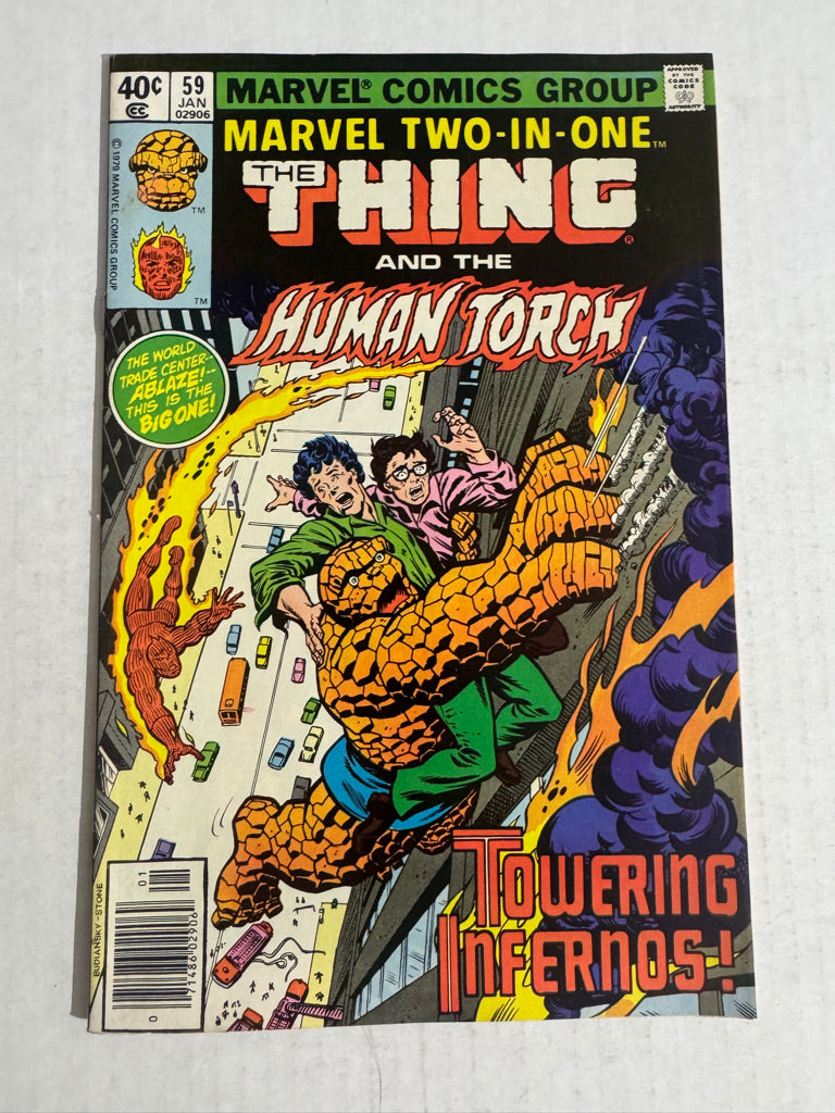 MARVEL TWO-IN-ONE #59 VG+ NEWSSTAND