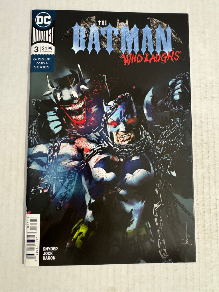 THE BATMAN WHO LAUGHS #3 NM Jock Cover