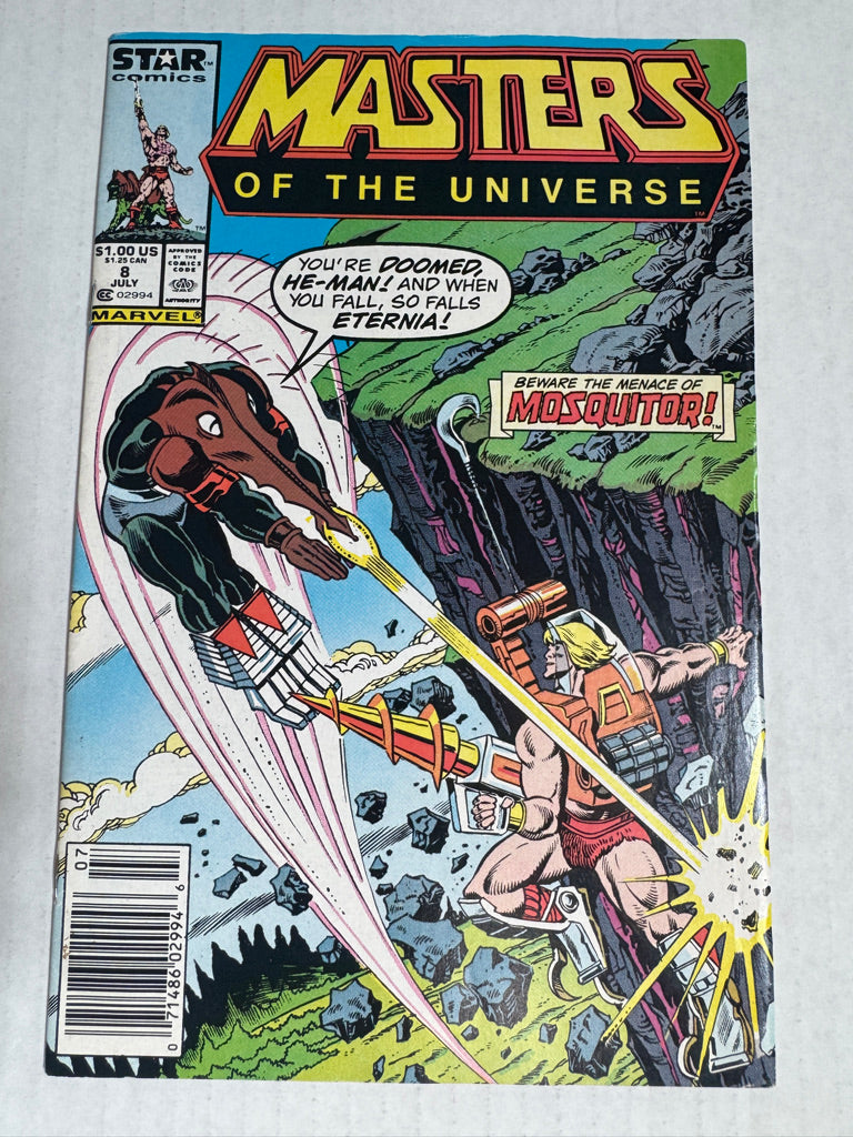 MASTERS OF THE UNIVERSE #8 VG+ NEWSSTAND