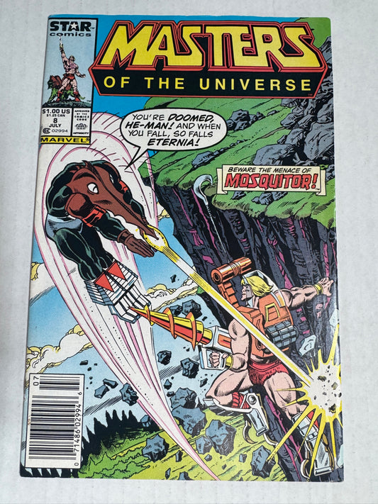 MASTERS OF THE UNIVERSE #8 VG+ NEWSSTAND