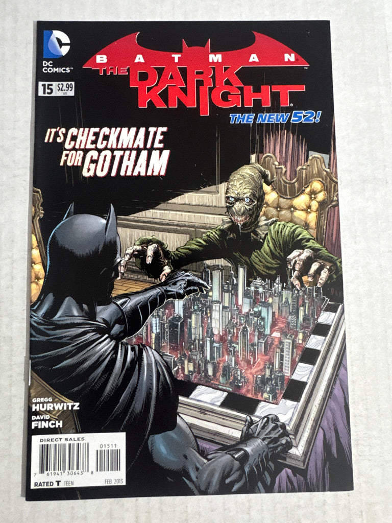 BATMAN THE DARK KNIGHT #15 Vol 2 NM David Finch Cover