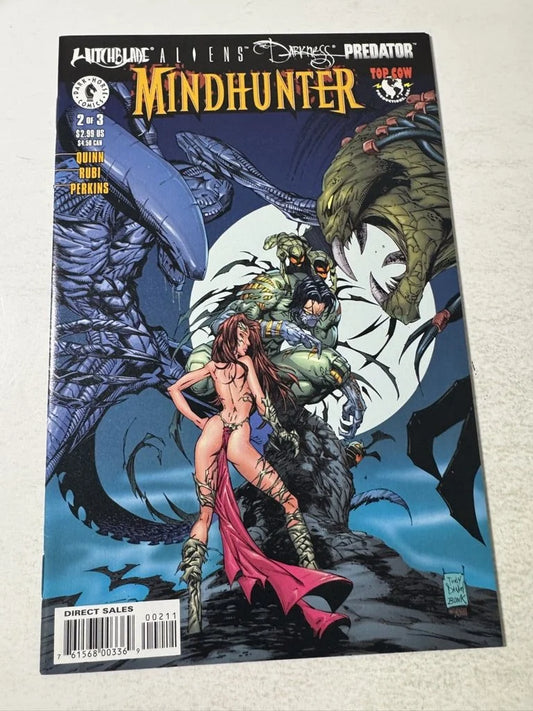 WITCHBLADE ALIENS THE DARKNESS PREDATOR MINDHUNTER #2 NM