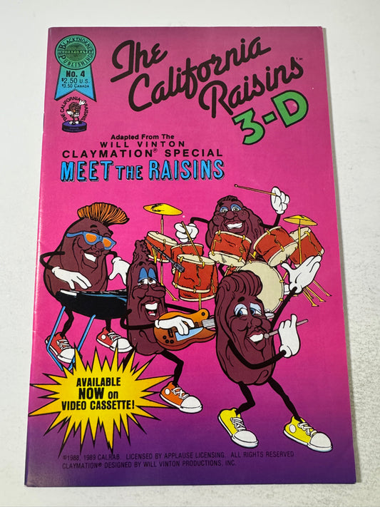 THE CALIFORNIA RAISINS 3-D #4 VF+