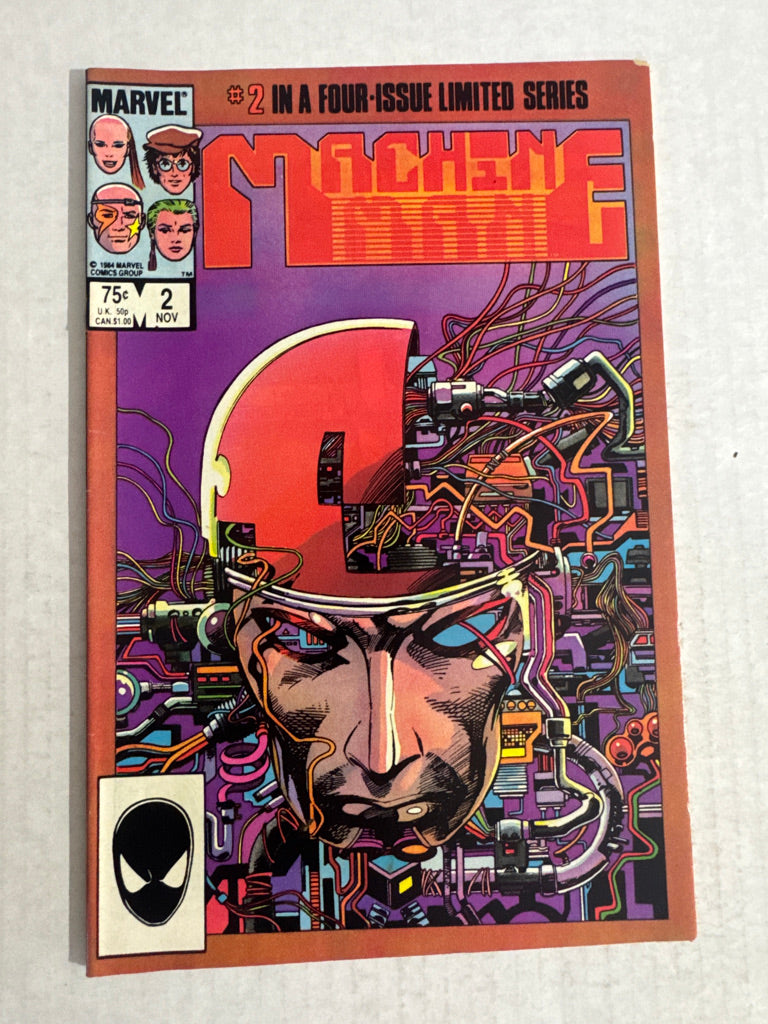 MACHINE MAN #2 Vol 2 FN Barry Windsor-Smith Cover