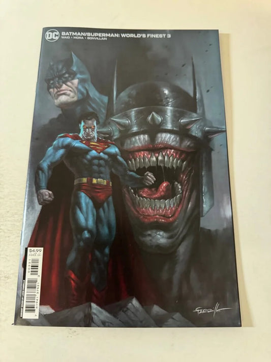 BATMAN SUPERMAN WORLD'S FINEST #3 NM Lucio Parrillo Variant