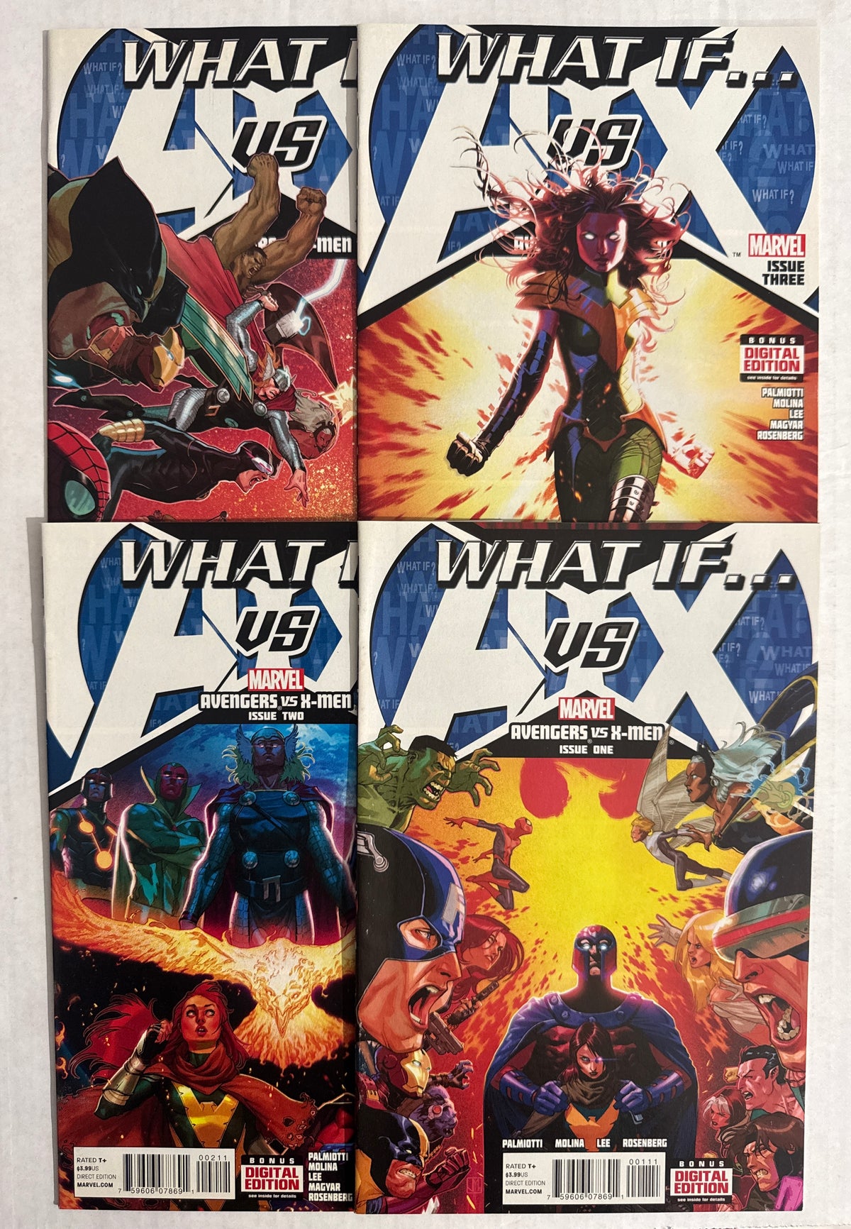 WHAT IF... A VS X Avengers Vs X-Men #1-4 NM Jorge Molina Cover SET
