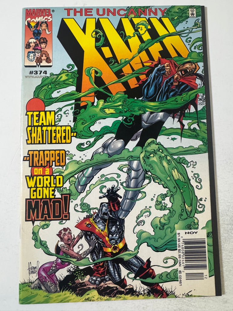 UNCANNY X-MEN #374 FN/VF Adam Kubert Cover NEWSSTAND