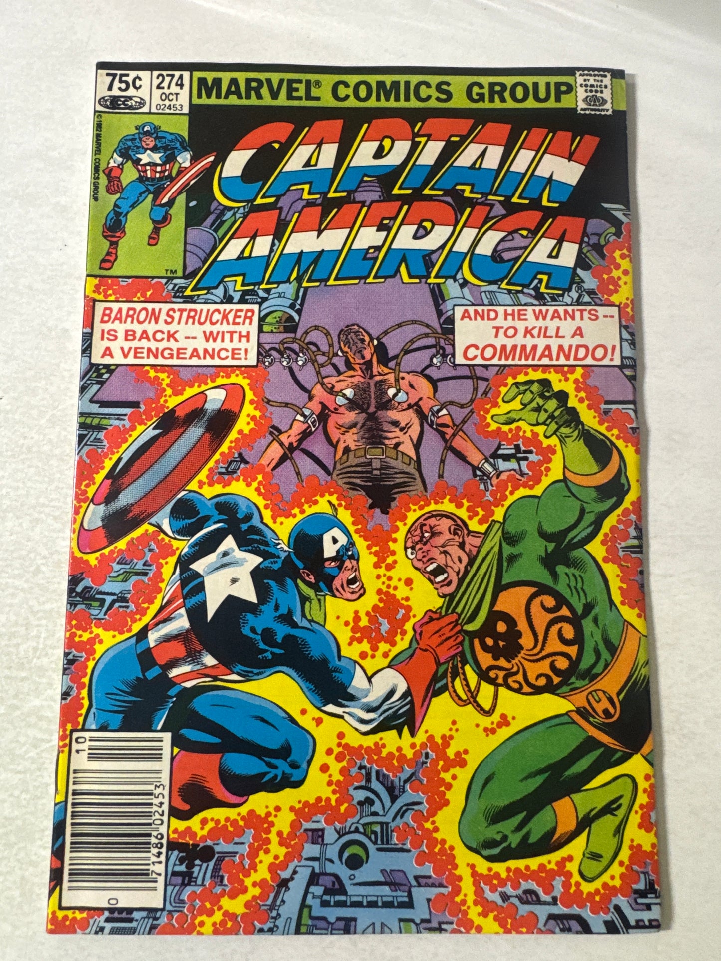 CAPTAIN AMERICA #274 VF+ CANADIAN PRICE VARIANT