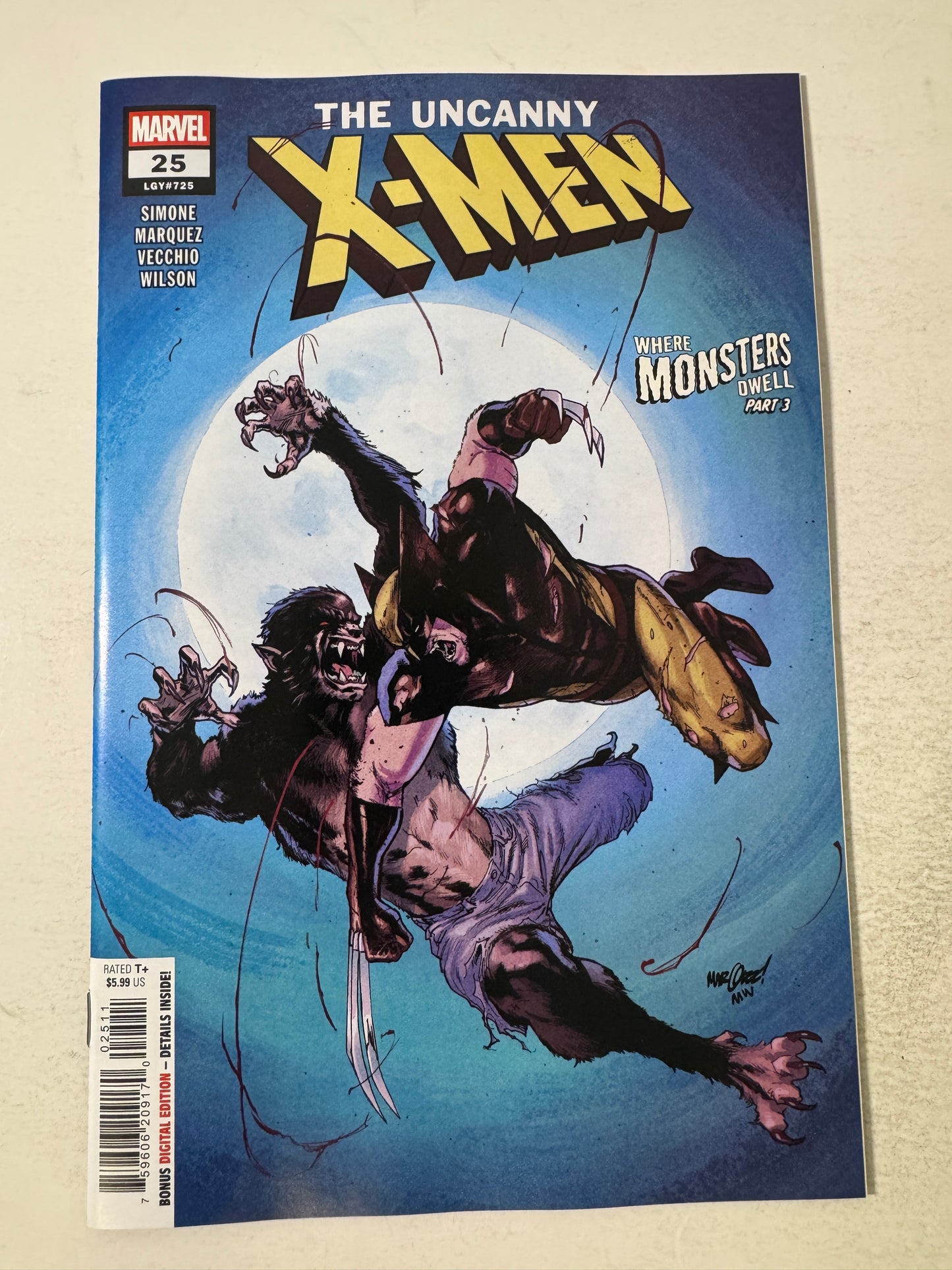 UNCANNY X-MEN #25 Vol 6 NM David Marquez Cover