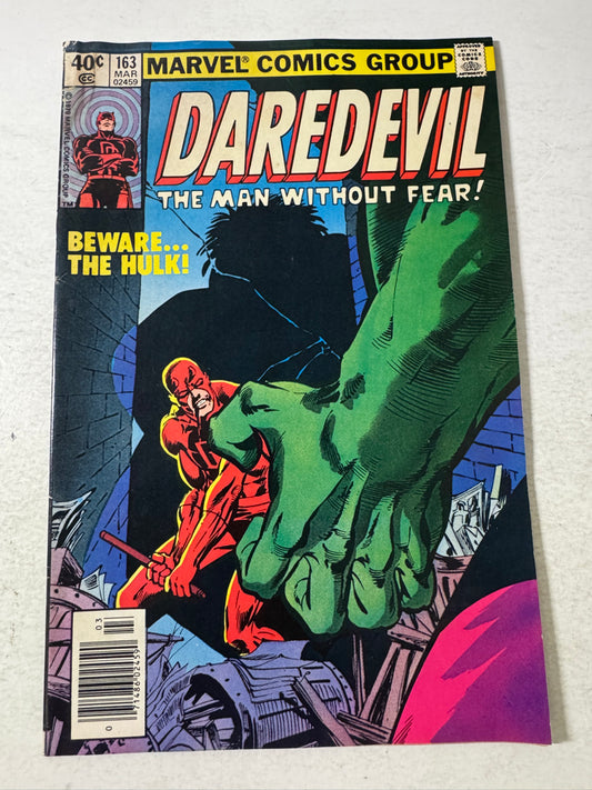 DAREDEVIL #163 VG Frank Miller Cover NEWSSTAND