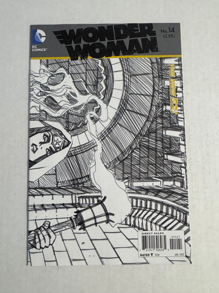 WONDER WOMAN #14 Vol 4 NM 1:25 Cliff Chiang Sketch Variant