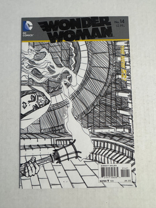 WONDER WOMAN #14 Vol 4 NM 1:25 Cliff Chiang Sketch Variant