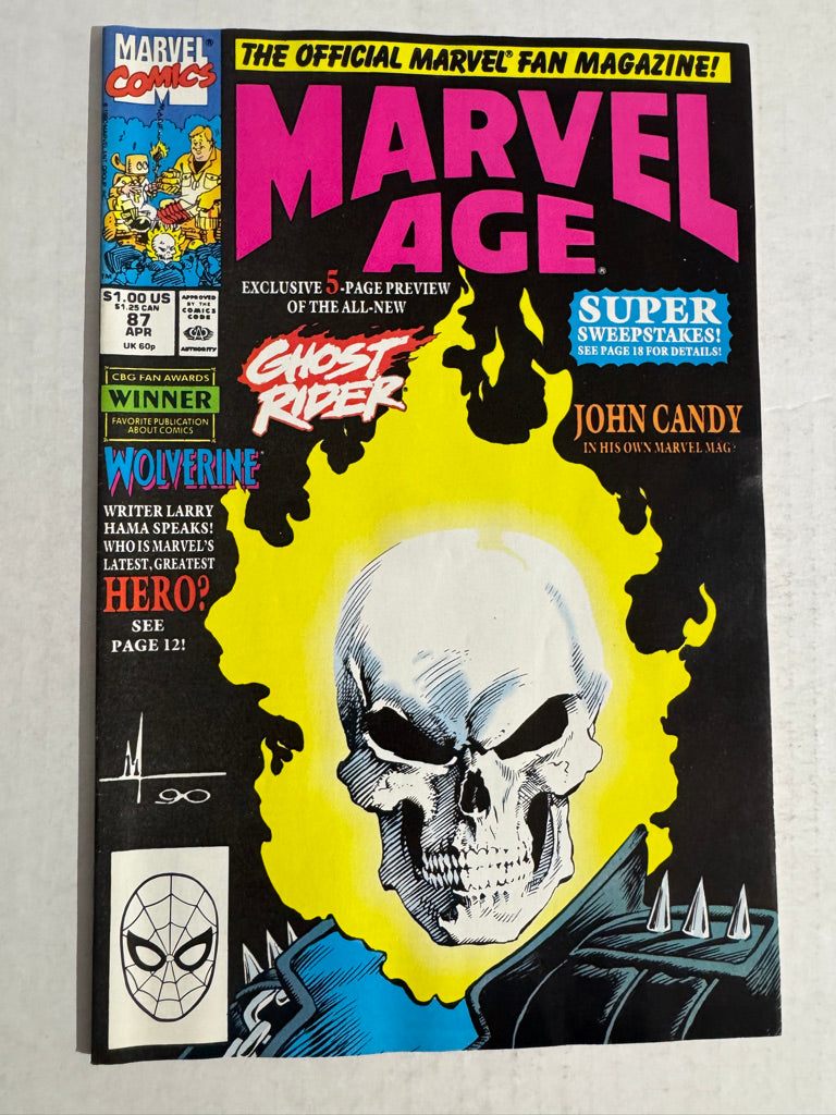 MARVEL AGE #87 VF/NM 1ST APPEARANCE