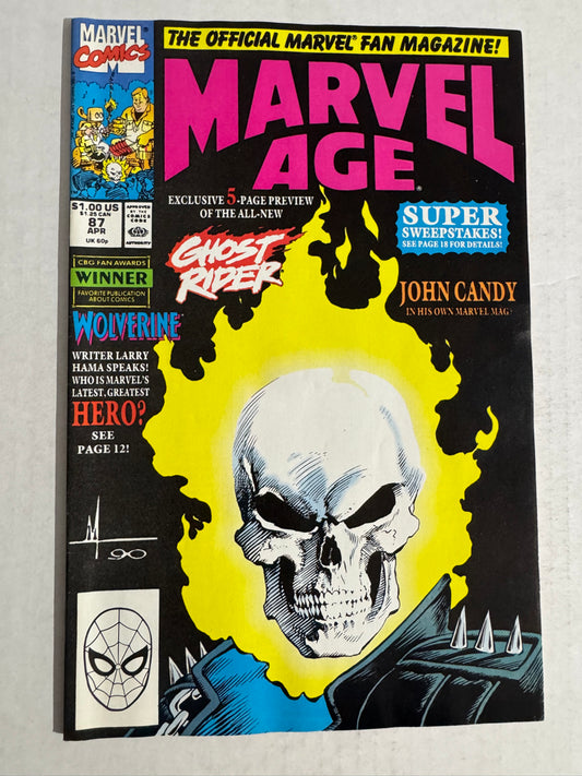 MARVEL AGE #87 VF/NM 1ST APPEARANCE