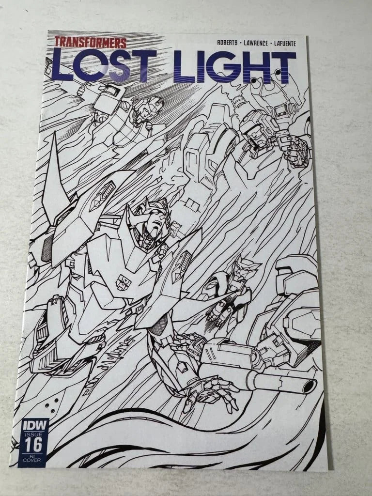 TRANSFORMERS Lost Light #16 NM 1:10 B/W Variant
