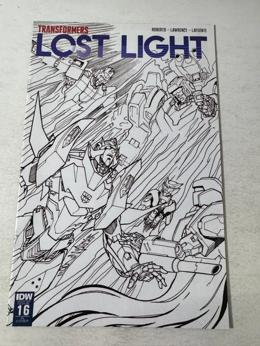 TRANSFORMERS Lost Light #16 NM 1:10 B/W Variant