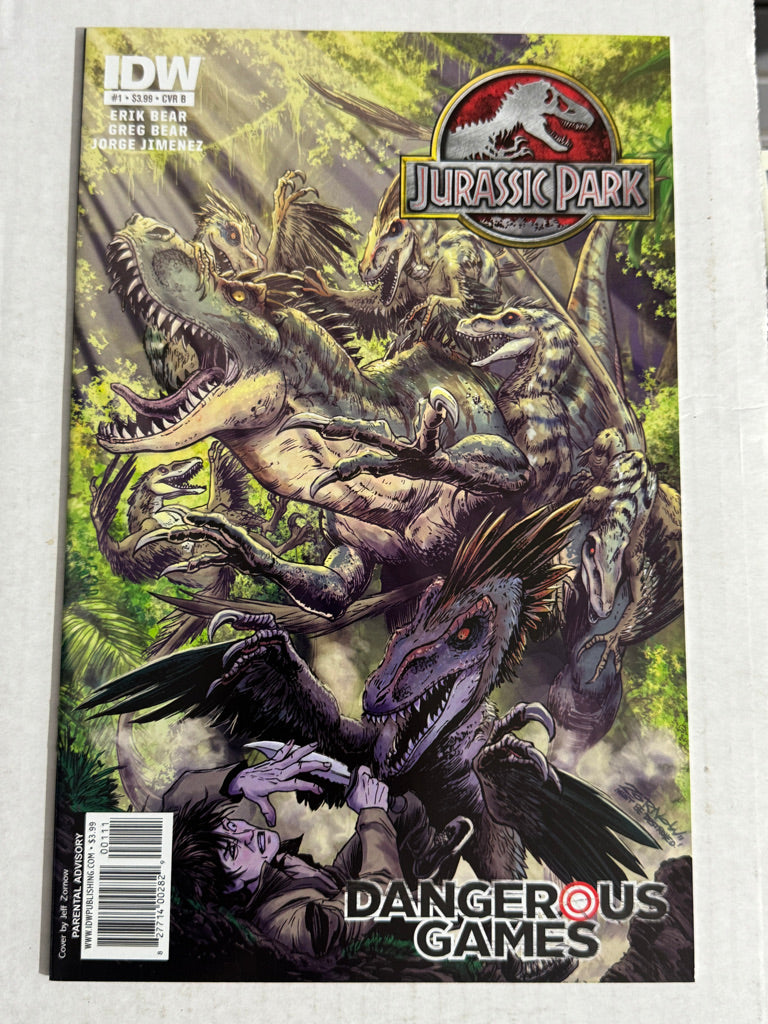 JURASSIC PARK Dangerous Games #1 NM- B Variant