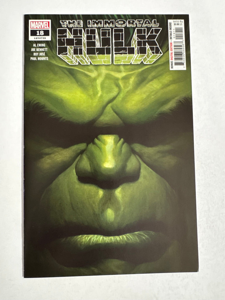 IMMORTAL HULK #18 NM Alex Ross Cover