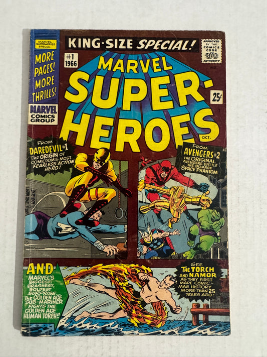 MARVEL SUPER-HEROES KING-SIZE SPECIAL #1 GD/VG