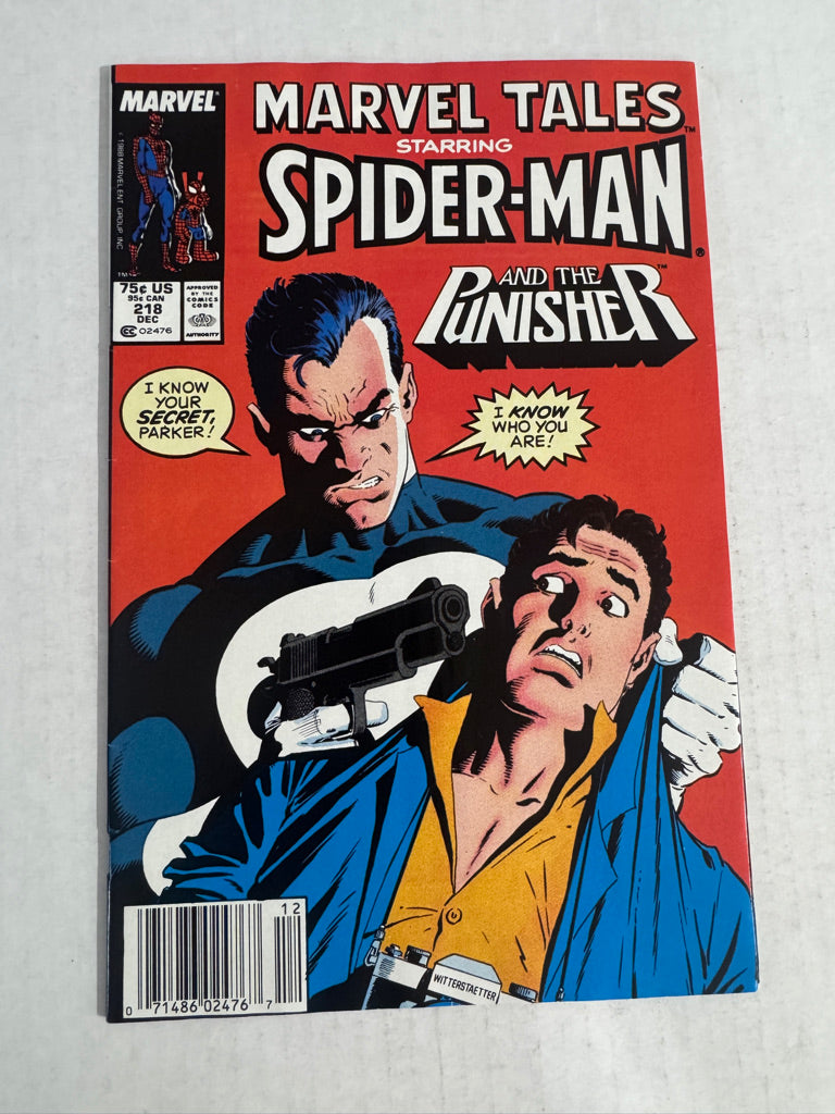 MARVEL TALES #218 VF/NM Mike Zeck Cover NEWSSTAND