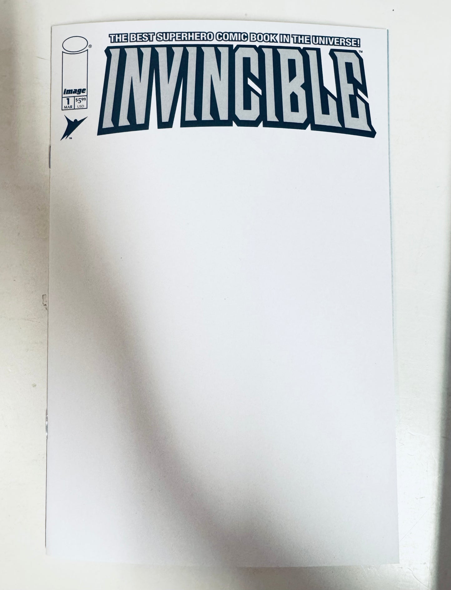 Invincible #1 Facsimile Edition 2026 Blank Variant NM