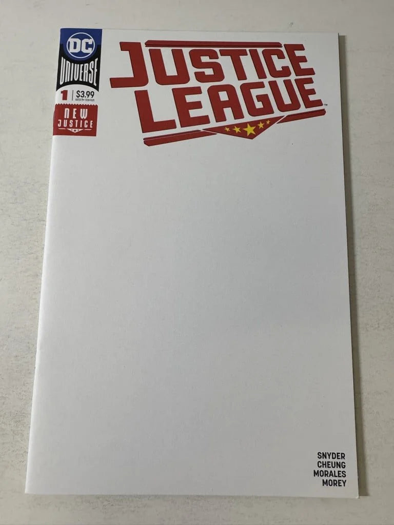 JUSTICE LEAGUE #1 Vol 4 NM- Blank Variant