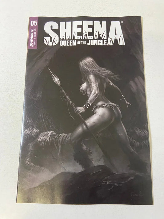 SHEENA QUEEN OF THE JUNGLE #5 NM 1:25 Lucio Parrillo B/W Variant