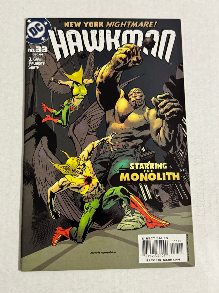 HAWKMAN #33 Vol 4 NM Kevin Nowlan Cover