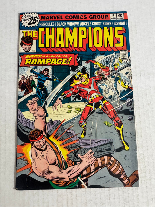 THE CHAMPIONS #5 VG/FN 1ST APPEARANCE