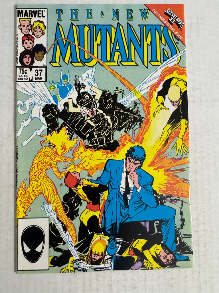 NEW MUTANTS #37 Bill Sienkiewicz Cover