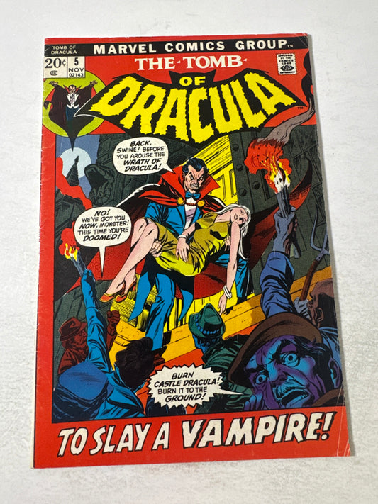 THE TOMB OF DRACULA #6 VG/FN Neal Adams Cover