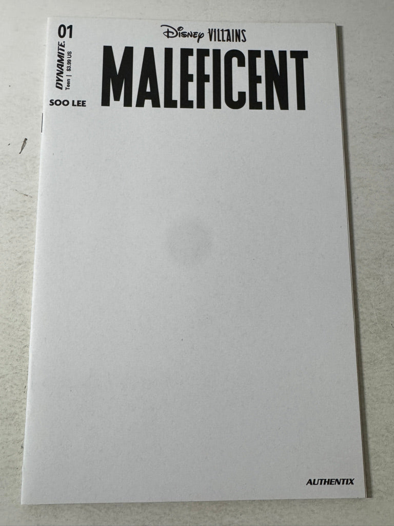 DISNEY VILLAINS : MALEFICENT #1 NM Blank Sketch Variant